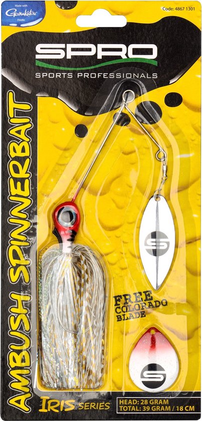 Spro Iris Ambush Spinnerbait 18Cm 28Gr Firetiger