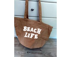 Strandtas met tekst : Beach Life