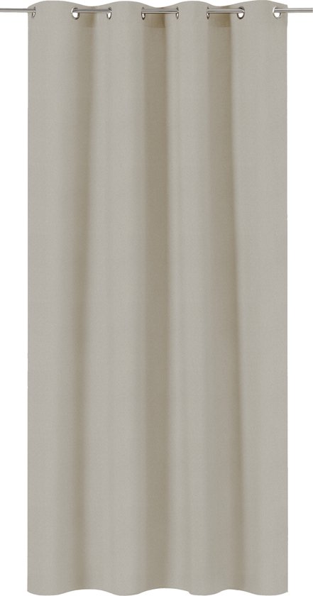 INSPIRE - verduisterende gordijnen - dekkend gordijn AREL - B.140 x H.280 cm - gordijnen met oogjes - polyester - donkerbeige