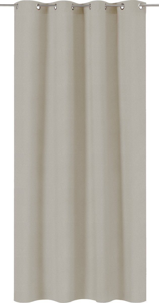 INSPIRE - verduisterende gordijnen - dekkend gordijn AREL - B.140 x H.280 cm - gordijnen met oogjes - polyester - donkerbeige