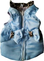Maat 104 Bodywarmer blauw voor baby en kind zomerjas met strikjes