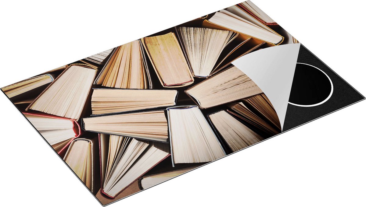 Chefcare Inductie Beschermer Boeken Bladzijdes bij elkaar - 81x52 cm - Afdekplaat Inductie - Kookplaat Beschermer - Inductie Mat