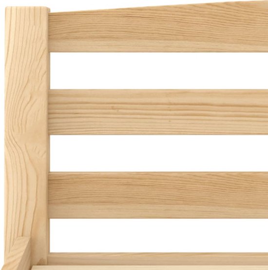 vidaXL Cadre de lit Bois de pin massif 90x200 cm - Cadre de lit - Cadre de lit - Cadre de lit - Cadres de lit