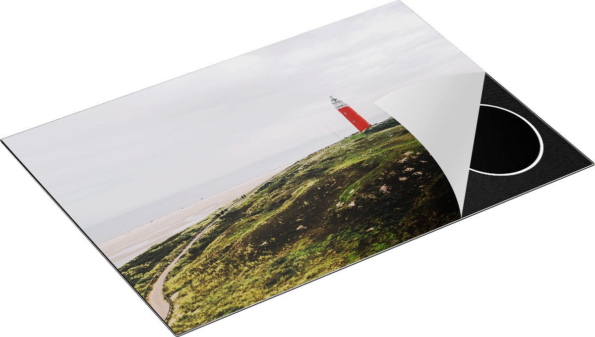 Chefcare Inductie Beschermer Vuurtoren Texel - 76x51,5 cm - Afdekplaat Inductie - Kookplaat Beschermer - Inductie Mat