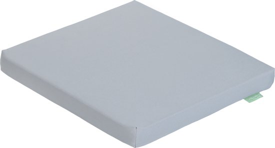 Gardenista Zitkussen voor tuinstoel, binnen en buiten, eetkamerkussens, waterbestendige terrastuinstoelkussens met veilige banden, duurzaam en comfortabel, 4 stuks (grijs