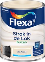 Flexa Strak in de Lak Zijdeglans - Buitenverf - Zandbeige - 750 ml