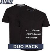 North 56°4 T-Shirts | Zwart | 6XL | 2-Pack | Ronde Hals