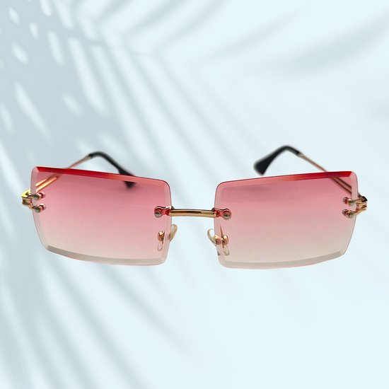 Gekleurde Unisex zonnebril - Roze - Merkloos
