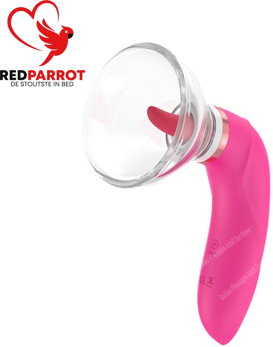 Goedkoopste Tepel en Clitoris likker-zuiger en vibrator | Tepel zuiger | Clitoris vibrator | 3 in 1 | Tong vibrator | Zeer luxe uitvoering