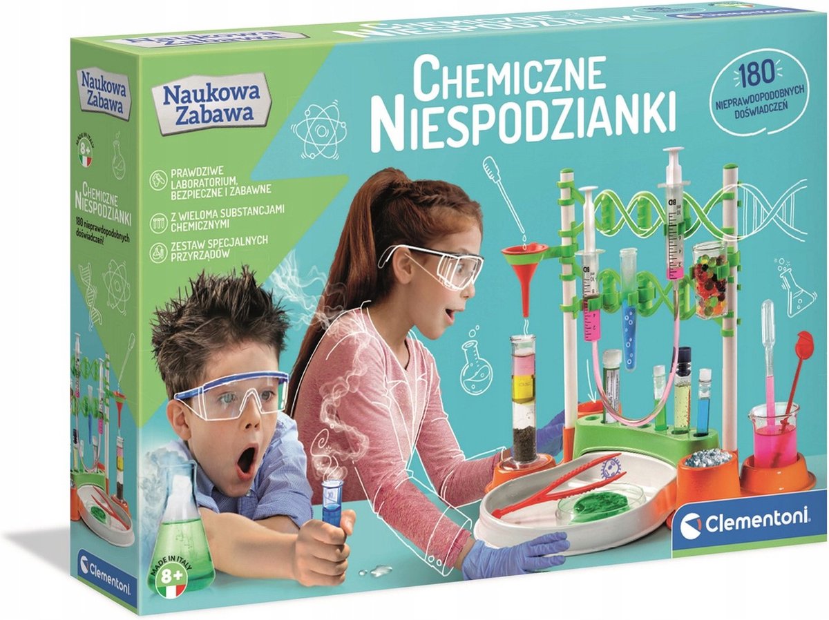 Swinn - Laboratorium Speelgoed - Educatief Speelgoed - Vanaf 8 jaar - Ontdekkend leren - Onderzoekend leren - Chemicaliën - Science - Wetenschap - Clementoni - Experimenteer set - STEM Speelgoed