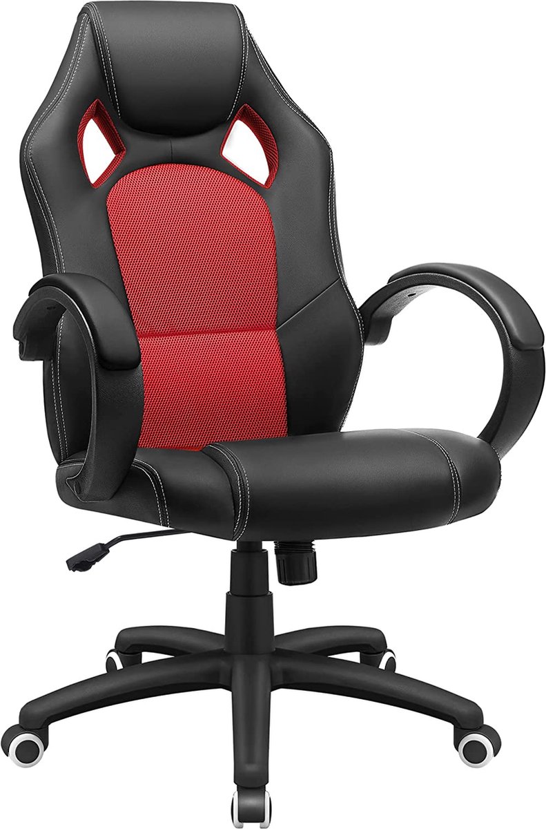 Jns Gamingstoel-Zwart/Rood