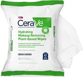 CeraVe Hydrating Facial Cleansing Makeup Remover Wipes - Plant Based  - Geurvrij
