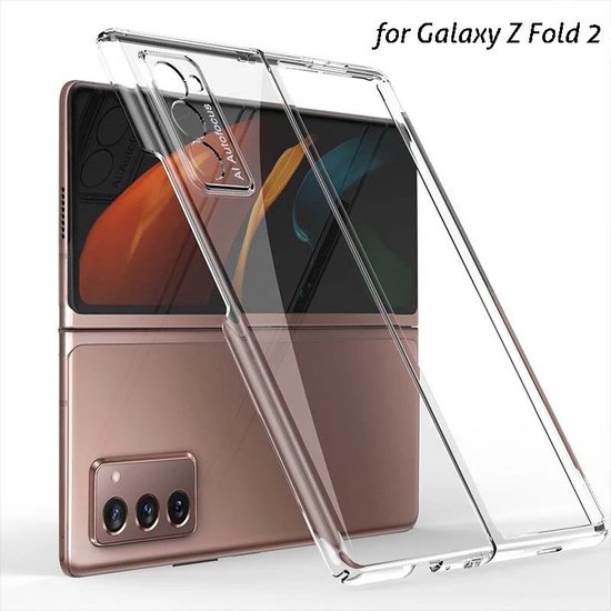 GKK Mooncase Galaxy Z Fold 2 Cover - Transparant - Telefoon Hoesje - Hard Cover - Smartphone Cover