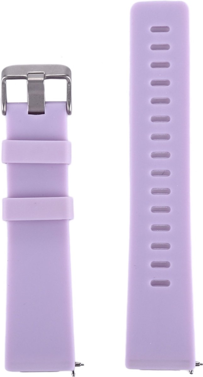 Siliconen bandje - geschikt voor Fitbit Versa / Versa 2 - maat S/M - lichtroze