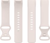 Bracelet en Siliconen (blanc cassé), adapté au Fitbit Charge 5 - taille S/M