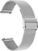 Bracelet milanais (argent), adapté pour Garmin Vivoactive 3, Venu 2 Plus, Venu SQ, Forerunner 55 et Forerunner 245