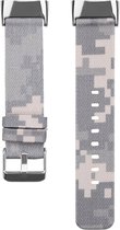 Bracelet en nylon (camouflage-gris), adapté au Fitbit Charge 5