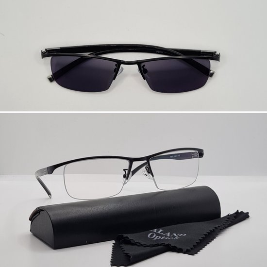 Unisex bril +1,0 met meekleurende glazen / +1.0 meekleurende leesbril /  P9963 / grijze... | bol.com