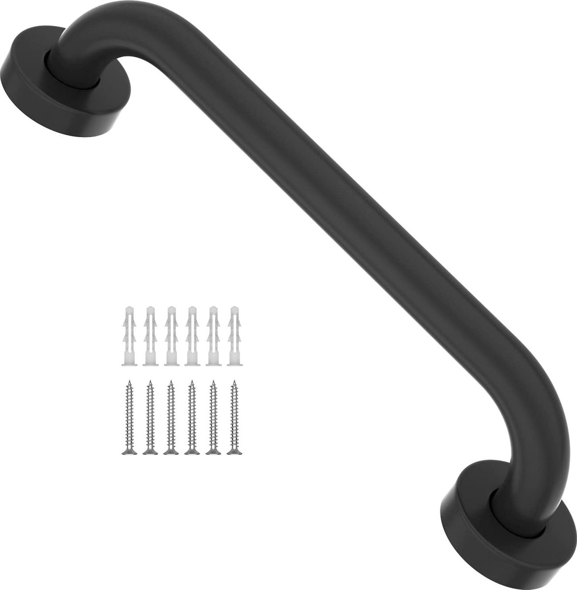 Handgreep Zwart voor Bad & Douche 50 CM - Veiligheidsgreep - Toiletbeugel - Handgreep