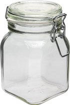 Glazen pot met luchtdicht deksel Browin 750ml‎ | Voor kunst | Schilderen | Handwerk | Opslag | Conservering |