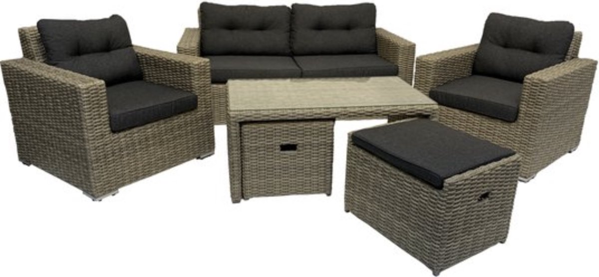 Mondial Living Loungeset Garonne Forest Grey