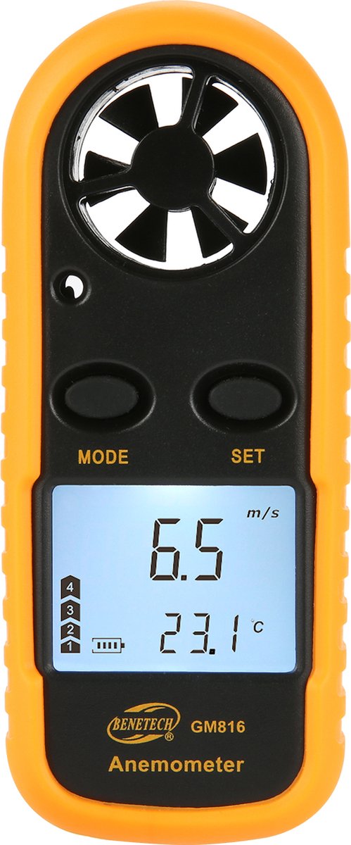 Windmeter Anemometer met temperatuurmeter Benetech