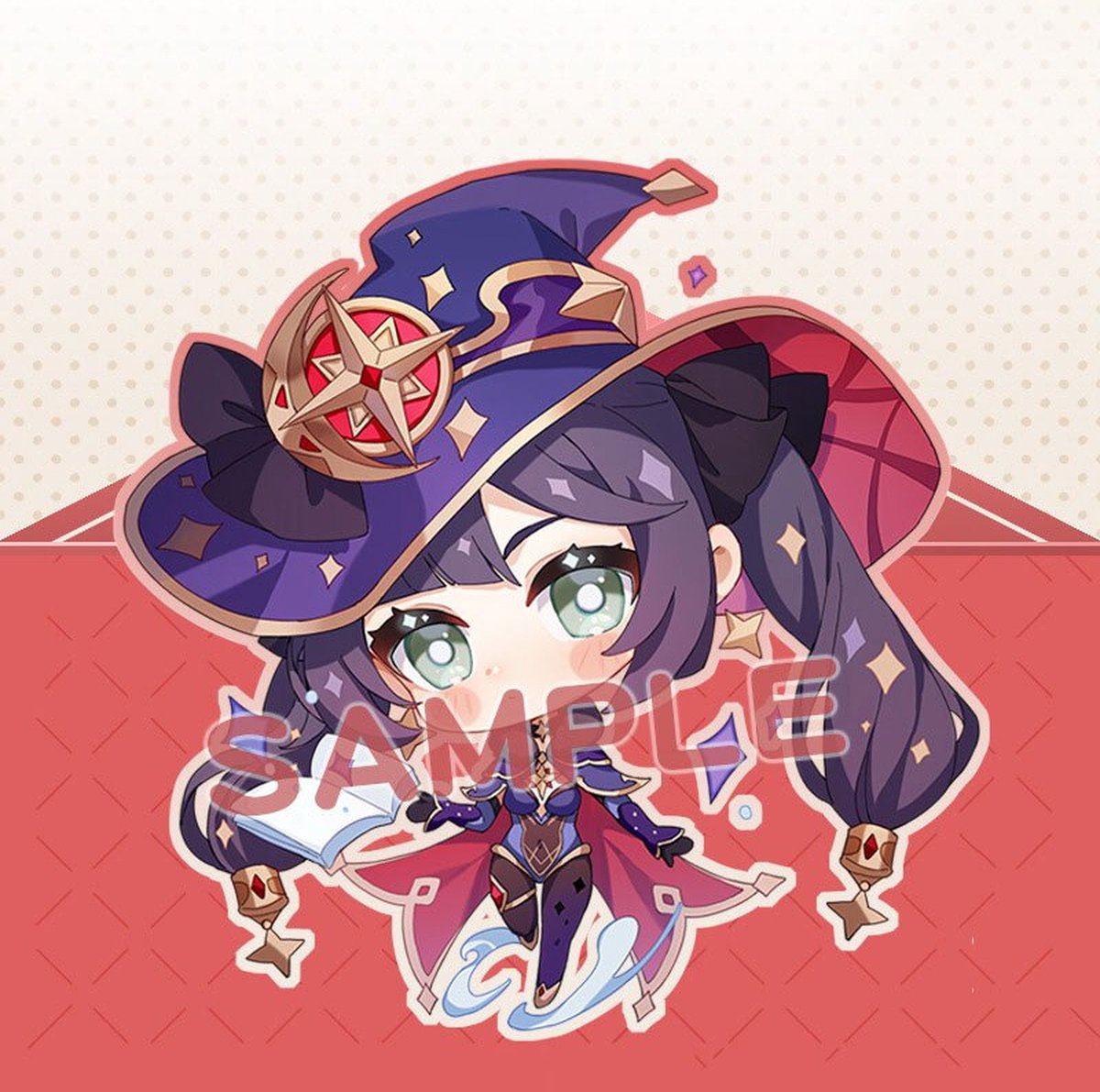 Genshin Impact - Mona - Sleutelhanger/Keychain - Anime Merchandise - Figure - Manga