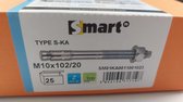 SMART keilanker TYPE S-KA M10x102/20 (doos van 25 stuks)