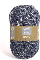 Indy camaieu donker jeansblauw 028 - 100% gerecycled haakgaren - 5 bollen