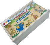 Domino Puzzel - Bordspellen - Speelgoed - Houten Onderdelen - Dierlijke figuren - Spellen voor meisjes