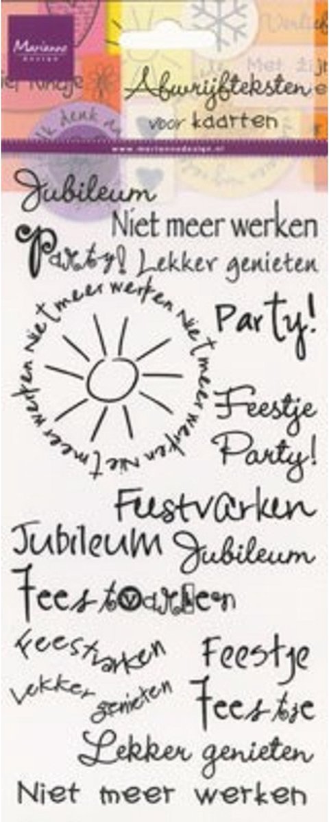 Marianne Design - Rub-on: Jubileum - RUB8405