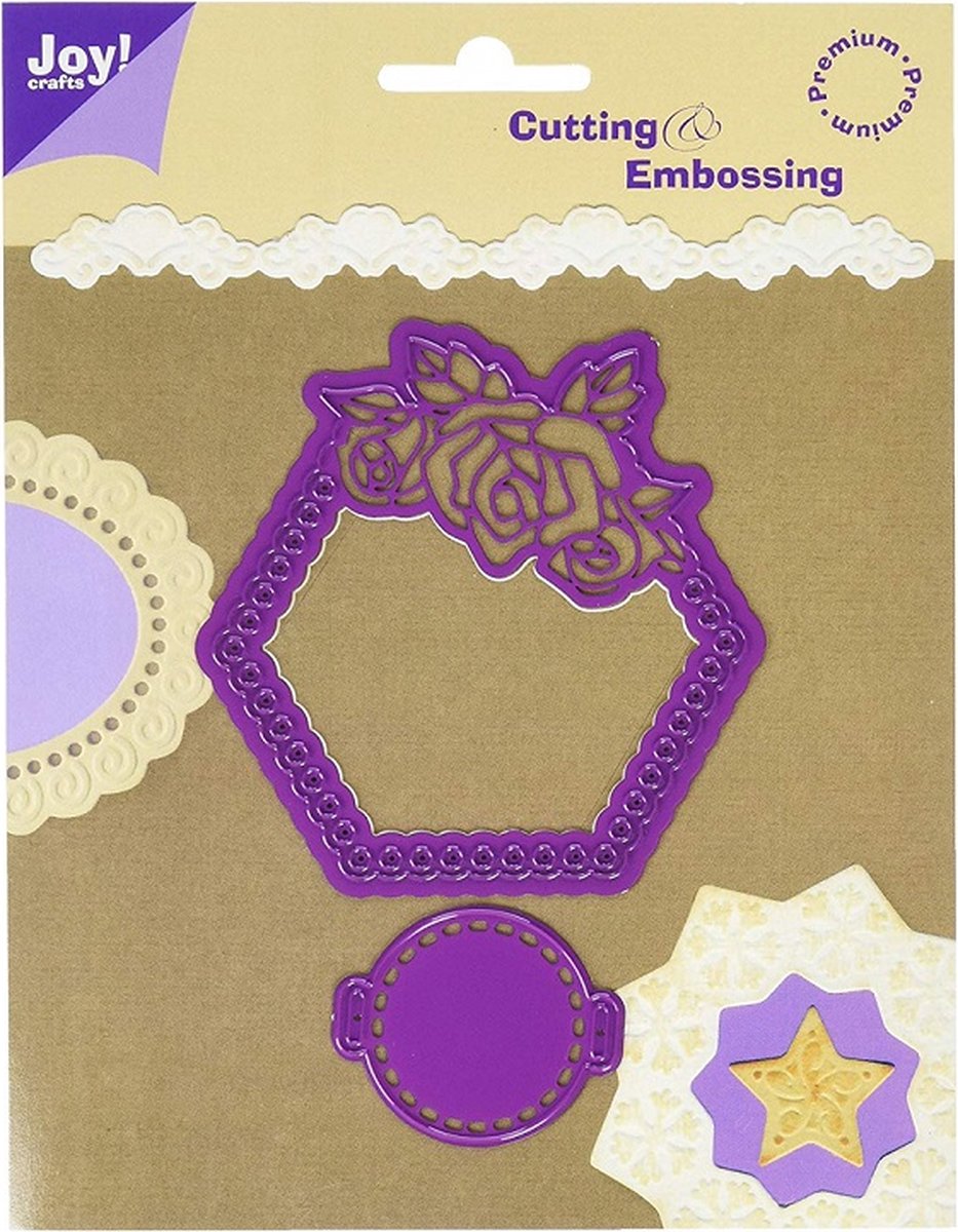 Joy - cutting & embossing - 6002-0038 - Rose Frame En Cirkel