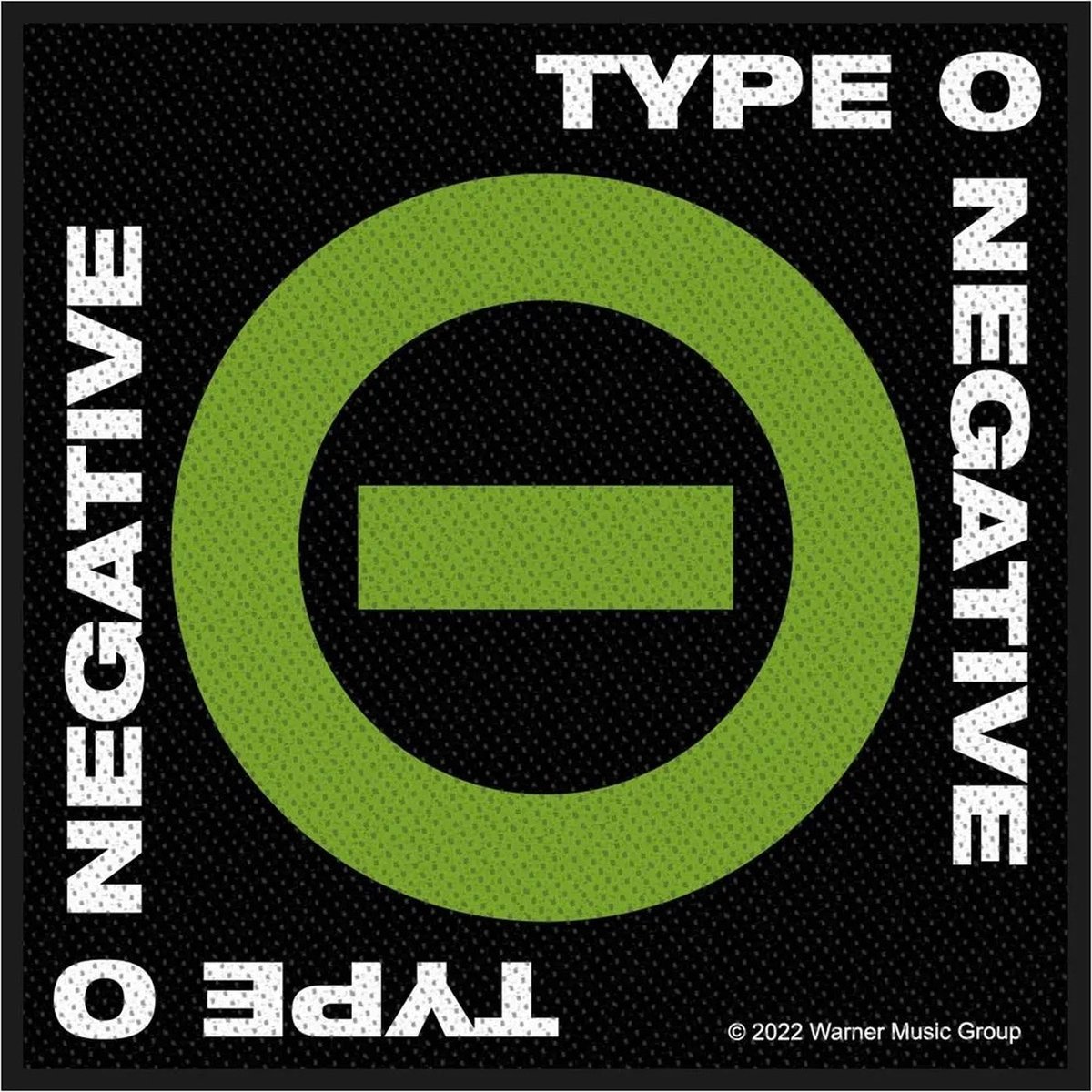 Type O Negative Negative Symbol Unisex Patch - zwart/groen - Standard