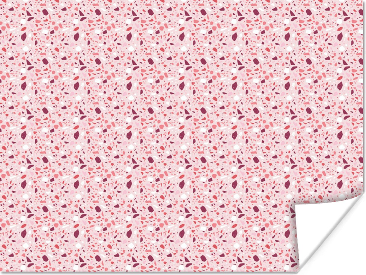Poster Patroon - Terazzo - Klei - 40x30 cm