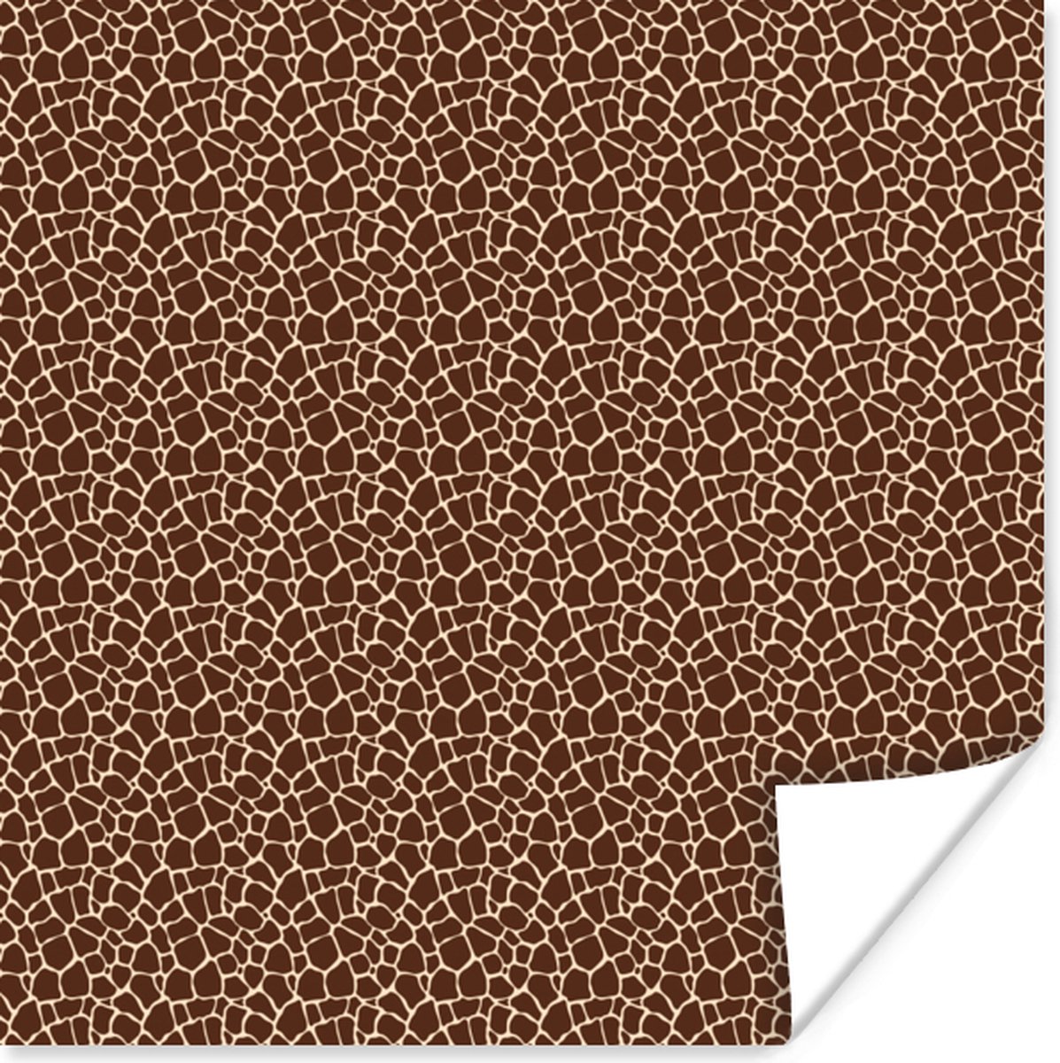 Poster Giraffe - Dierenprint - Design - 75x75 cm