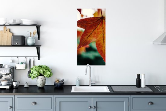 Poster 40x80 cm - Herfst - Landelijk - Bladeren - Seizoenen - Landelijk - Posters - Kamer decoratie - Wanddecoratie woonkamer - Muurdecoratie slaapkamer