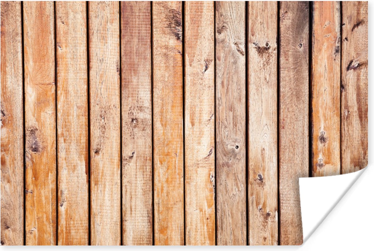 Poster Planken - Hout - Structuur - 120x80 cm
