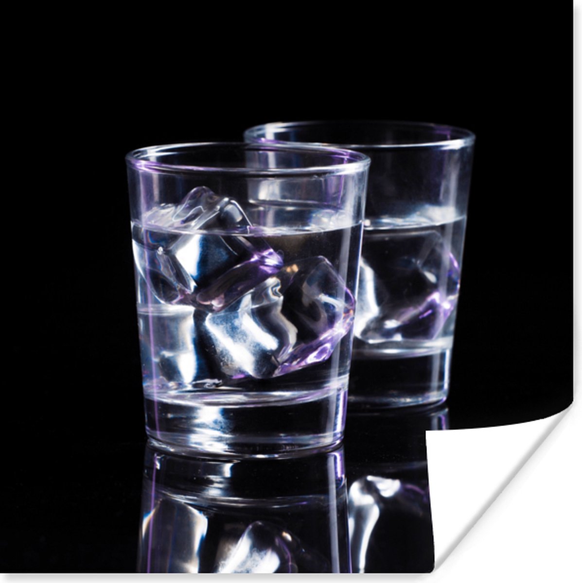Poster Alcohol - Glazen - Drank - 50x50 cm