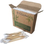 Elicious® - Ecologische Wattenstaafjes - Duurzaam Bamboe - Biologisch Katoen - Plasticvrij