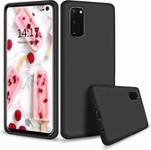 Siliconen back cover case - Geschikt voor OPPO A76 / A96 4G - TPU hoesje zwart