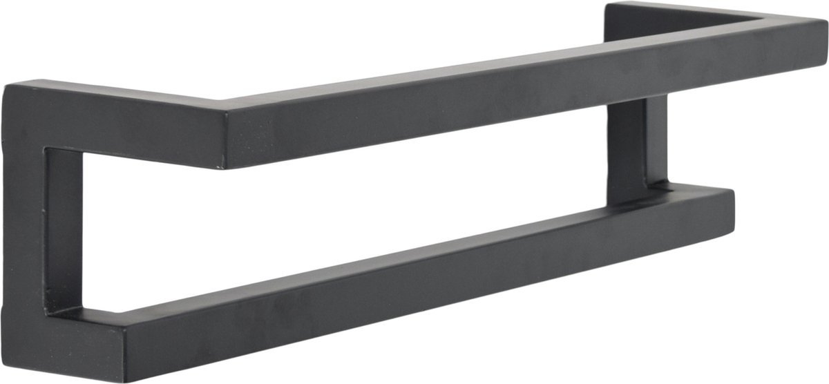 LOFT42 Firm Wandhanddoekenrek Zwart Metaal - 48x12x12