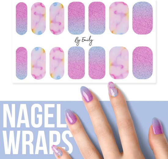 Nagel wrap - Twister Colors | 14 stickers per vel | Nail wrap | Nail art | Trendy | Design | Nagellakvrij | Eenvoudig | Nagel art | Nagel wrap | Nagel stickers | Folie | Zelfklevend | Sjablonen