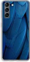 Hoesje geschikt voor Samsung Galaxy S21 hoesje - Pauw - Soft Cover Telefoonhoesje - Bescherming aan alle Kanten en Schermrand