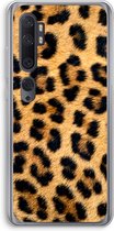 Case Company® - Hoesje geschikt voor Xiaomi Mi Note 10 hoesje - Luipaard - Soft Cover Telefoonhoesje - Bescherming aan alle Kanten en Schermrand