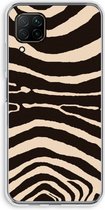 Case Company® - Hoesje geschikt voor Huawei P40 Lite hoesje - Arizona Zebra - Soft Cover Telefoonhoesje - Bescherming aan alle Kanten en Schermrand