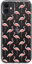 Case Company® - Hoesje geschikt voor iPhone 11 hoesje - Flamingo - Soft Cover Telefoonhoesje - Bescherming aan alle Kanten en Schermrand