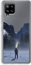 Hoesje geschikt voor Samsung Galaxy A42 5G hoesje - Wanderlust - Soft Cover Telefoonhoesje - Bescherming aan alle Kanten en Schermrand