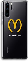 Case Company® - Hoesje geschikt voor Huawei P30 Pro hoesje - I'm lovin' you - Soft Cover Telefoonhoesje - Bescherming aan alle Kanten en Schermrand