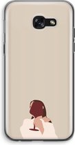 Case Company® - Hoesje geschikt voor Samsung Galaxy A5 (2017) hoesje - I drink wine - Soft Cover Telefoonhoesje - Bescherming aan alle Kanten en Schermrand