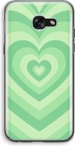 Case Company® - Hoesje geschikt voor Samsung Galaxy A5 (2017) hoesje - Hart Groen - Soft Cover Telefoonhoesje - Bescherming aan alle Kanten en Schermrand